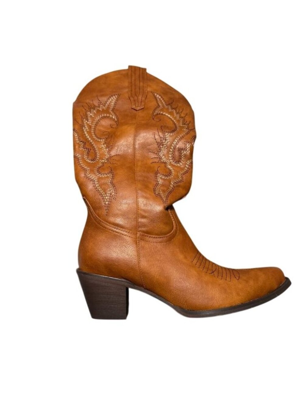 Dreamcia Womens Vintage Western Cowboy Boots Brown Size 9 NEW - Picture 1 of 5